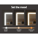 Embellir Makeup Mirror 60x50cm Hollywood Vanity with LED Light Tabletop White - RnR Galore