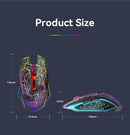 Ergonomic Dual - Mode Wireless Gaming Mouse - Mute Buttons, Adjustable DPI, Rechargeable, Multi - Assist Keys(black) - RnR Galore