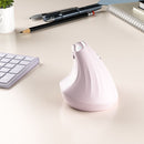 Ergonomic Vertical Mouse - Multi - Device Bluetooth5.0 & 2.4G Wireless, Adjustable DPI, Silent Click(pale pinkish gray) - RnR Galore