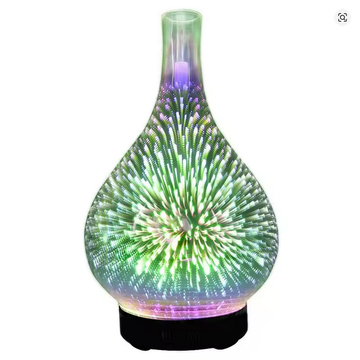 Essential Oil Aroma Diffuser - Mirror 3D Fireworks USB Aromatherapy Mist Humidifier - RnR Galore