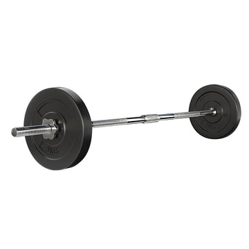 Everfit 18kg Barbell Set Weight Plates Bar Lifting Bench 168cm - RnR Galore