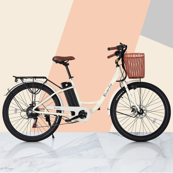 Everfit 26" Electric Bike City Bicycle eBike e - Bike Commuter w/ Battery WH - RnR Galore
