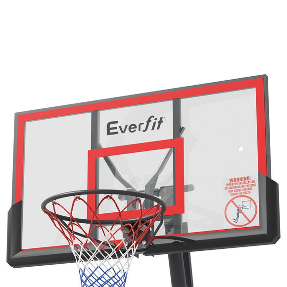 Everfit 3.05M Basketball Hoop Stand System Adjustable Height Portable Red Pro - RnR Galore