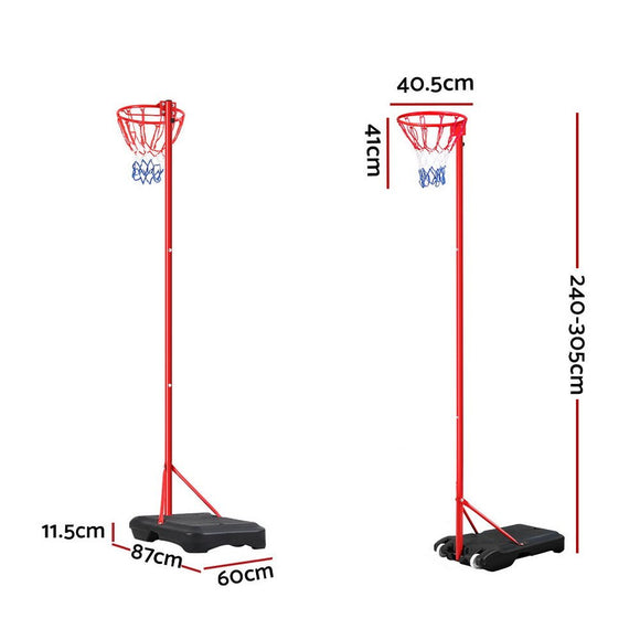 Everfit 3.05M Netball Hoop Basketball Stand System Net Ring - RnR Galore