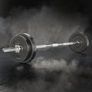 Everfit 38kg Barbell Set Weight Plates Bar Lifting Bench 168cm - RnR Galore