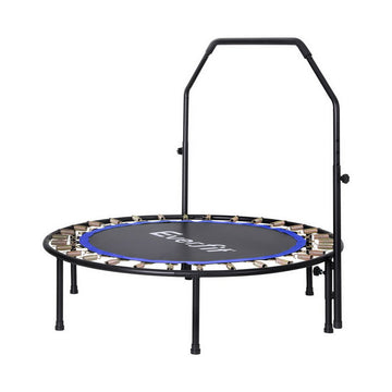 Everfit 48inch Round Fitness Trampoline Rebounder Adjustable Handrail Blue - RnR Galore