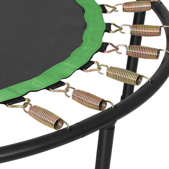 Everfit 48inch Round Fitness Trampoline Rebounder Adjustable Handrail Green - RnR Galore