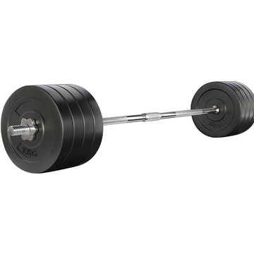 Everfit 88kg Barbell Set Weight Plates Bar Lifting Bench 168cm - RnR Galore