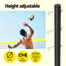 Everfit 9M Portable Volleyball Net Set with Ball Boundary Lines Badminton Tennis - RnR Galore