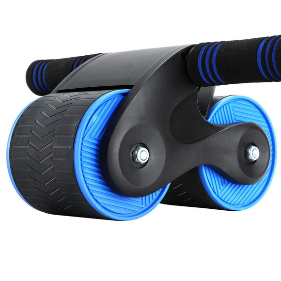 Everfit Ab Roller Automatic Rebound Abdominal Wheel Home Gym Workout Blue - RnR Galore