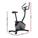 Everfit Magnetic Exercise Bike 8 Levels Upright Bike Fitness Home Gym Cardio - RnR Galore