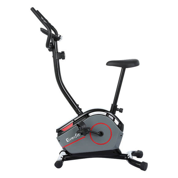 Everfit Magnetic Exercise Bike 8 Levels Upright Bike Fitness Home Gym Cardio - RnR Galore
