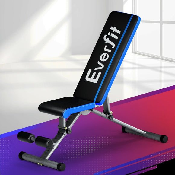 Everfit Weight Bench Adjustable FID Bench Press Home Gym 330kg Capacity - RnR Galore