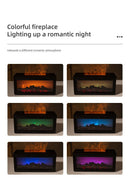 Fireplace Flame Effect Aroma Diffuser & Humidifier with 7 - Colour Light, Timer & Remote Control(White) - RnR Galore