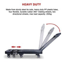 Foldable Hand Flatbed Trolley Cart 6 x 360 Degree Rotating Wheels with Maximum Load 200Kg - RnR Galore