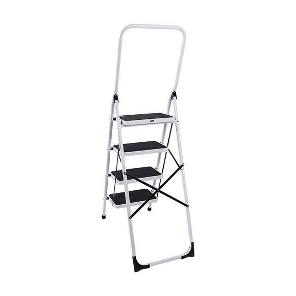 Foldable Non Slip 4 Step Steel Ladder - RnR Galore