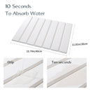 Folding Diatomaceous Earth Countertop Drain Mat - Quick Dry, Non - Slip & Easy Clean Absorbent Pad(light grey) - RnR Galore
