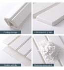 Folding Diatomaceous Earth Countertop Drain Mat - Quick Dry, Non - Slip & Easy Clean Absorbent Pad(white) - RnR Galore