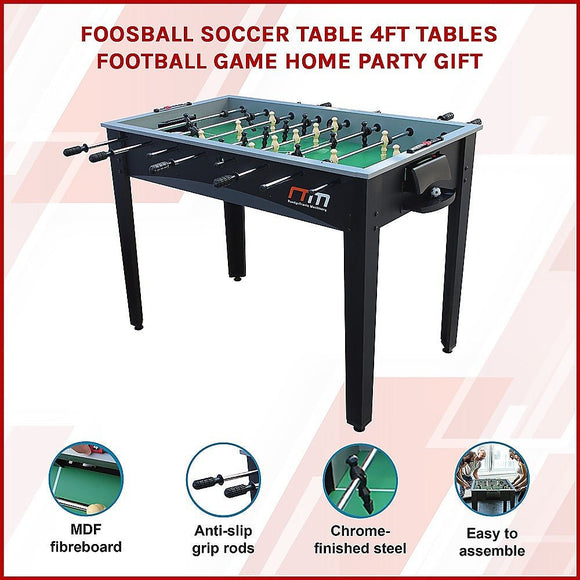 Foosball Soccer Table 4FT Tables Football Game Home Party Gift - RnR Galore