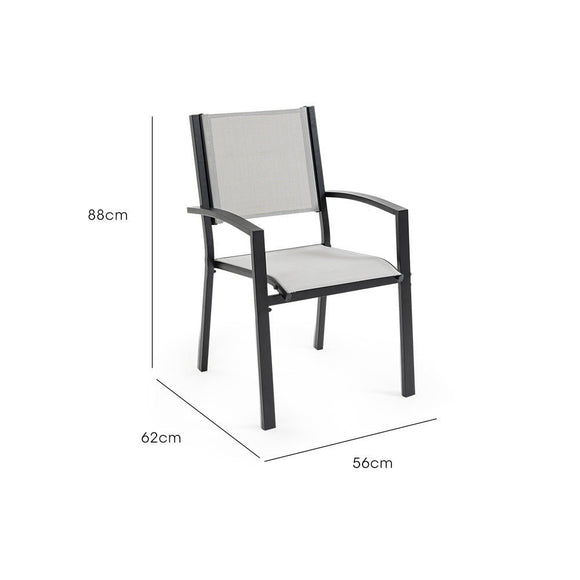 FORTIA 6pc Outdoor Dining Chair Set, for Outside - RnR Galore