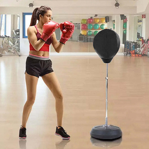 Free - Standing Boxing Set: PU Punching Ball & Boxing Gloves - RnR Galore