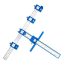 Furniture Carpentry Drill Guide Punch Locator Woodworking Hole Locator Ruler - Blue - RnR Galore