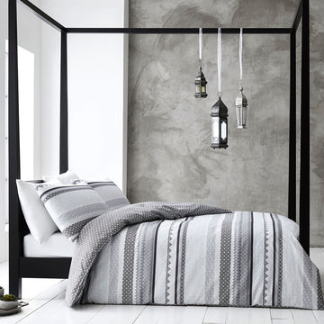 Gabrielle Grey Quilt Cover Set King - RnR Galore