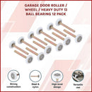 Garage Door Roller / Wheel / Heavy - duty 13 Ball Bearing 12 Pack - RnR Galore