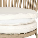 Gardeon 3PC Outdoor Bistro Set Patio Furniture Rope Setting Chairs Table Beige - RnR Galore