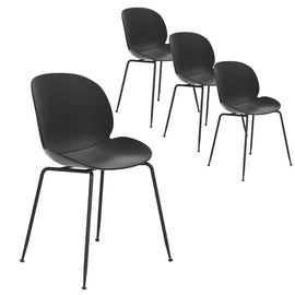 Gardeon 4PC Outdoor Dining Chairs Lounge Chair Patio Garden Furniture Black - RnR Galore