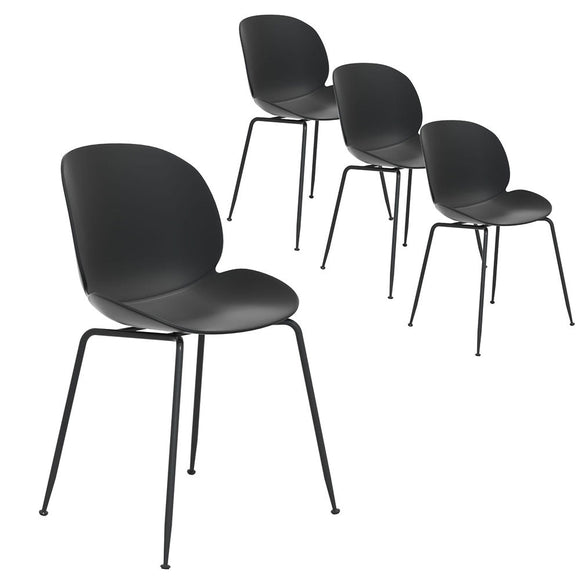 Gardeon 4PC Outdoor Dining Chairs Lounge Chair Patio Garden Furniture Black - RnR Galore