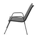 Gardeon 4PC Outdoor Dining Chairs Stackable Lounge Chair Patio Furniture Grey - RnR Galore