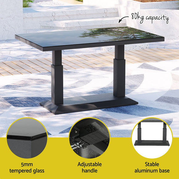 Gardeon 5 - Piece Outdoor Furniture Setting Table Chair Set Aluminium Sofa 7 - Seater - RnR Galore