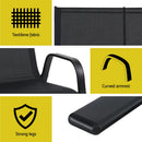 Gardeon Garden Bench Seat Steel Outdoor Patio Park Lounge Backyard Chair Black - RnR Galore