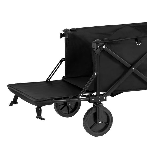 Gardeon Garden Cart with Opening Rear Black - RnR Galore