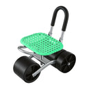 Gardeon Gardening Cart with 360° Swivel Seat | Rolling Work Seat with Adjustable Height & All - Terrain Wheels | 130KG Capacity Heavy Duty Garden Scooter for Back Pain Relief & Vehicle Detailing | Foldable Backrest & Ventilated Seat, Green - RnR Galore