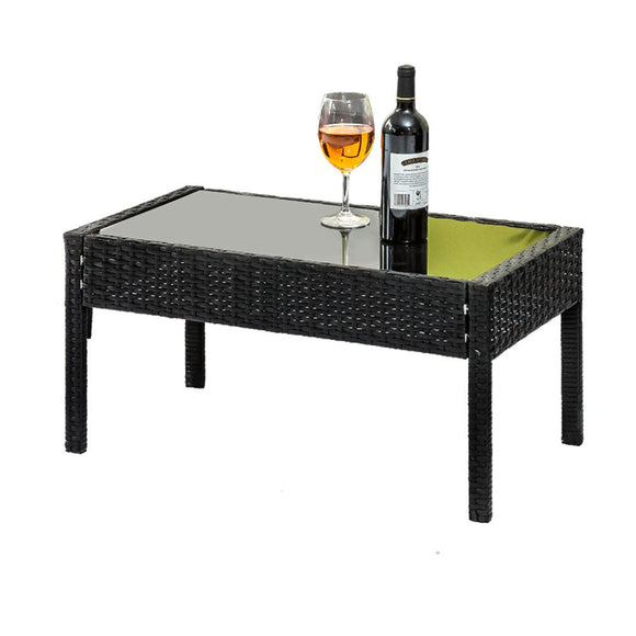 Gardeon Outdoor Sofa Set Wicker Lounge Setting Table and Chairs Storage Cover - RnR Galore