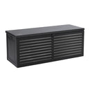 Gardeon Outdoor Storage Box 390L Container Lockable Garden Bench Shed Tools Toy All Black - RnR Galore