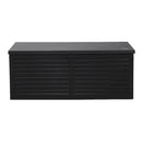 Gardeon Outdoor Storage Box 390L Container Lockable Garden Bench Shed Tools Toy All Black - RnR Galore