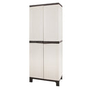 Gardeon Outdoor Storage Cabinet Box 173cm Lockable Cupboard Sheds Adjustable Rattan Beige - RnR Galore