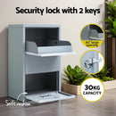 Gardeon Parcel Letterbox Drop Box Package Grey - RnR Galore