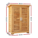 Gardeon Portable Wooden Garden Storage Cabinet - RnR Galore
