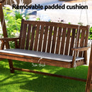 Gardeon Wooden Swing Chair Garden Bench Canopy 3 Seater Outdoor Furniture - RnR Galore