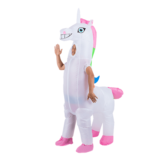 Giant Unicorn Fancy Dress Fan Inflatable Costume Suit - RnR Galore