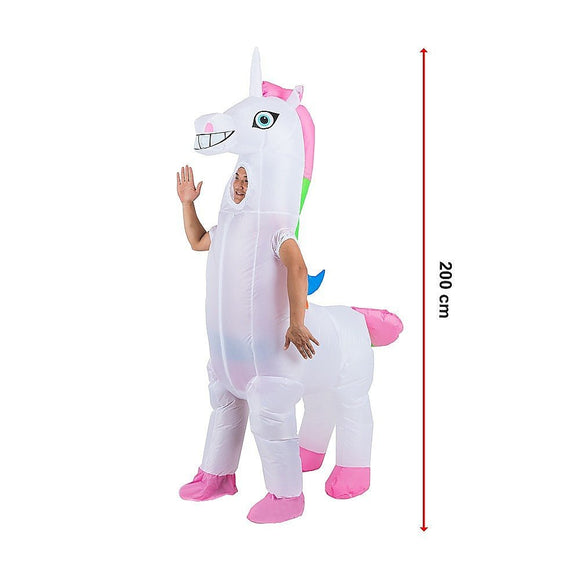 Giant Unicorn Fancy Dress Fan Inflatable Costume Suit - RnR Galore
