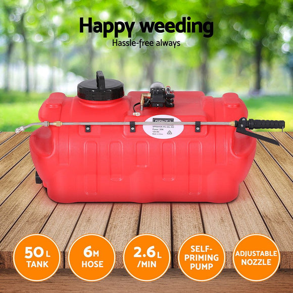 Giantz 50L Weed Sprayer Boom Pump Spot Spray - RnR Galore