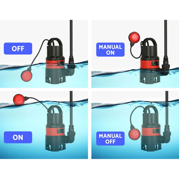 Giantz 550W Water Pump Dirty Submersible Sump Swim Pool Flooding Pond Clean - RnR Galore