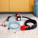 Giantz Fuel Transfer Pump Electric Diesel Kerosene Pump 12V DC 10GPM Nozzle Hose - RnR Galore
