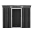 Giantz Garden Shed 2.38x1.31M w/Metal Base Sheds Outdoor Storage Tool Workshop Sliding Door - RnR Galore