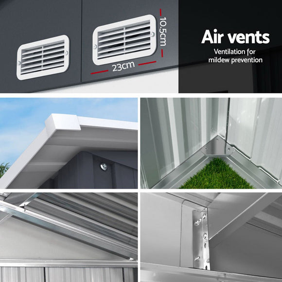 Giantz Garden Shed Outdoor Storage 2.15x1.3M Tool Workshop House Shelter Sliding Door - RnR Galore